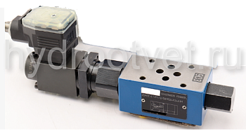 ZDREE6VP2-1X/315MG24K24F1M - Пропорциональный редукционный клапан Ду6 со встроенным усилителем, сигнал F1 = 4…20мА, давление регулировки до 315 бар, монтаж - модульный