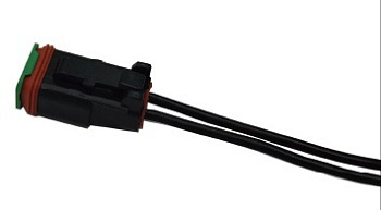 Штекер водонепроницаемый для дискретного клапана, без индикации, горизонтальный, тип 2P DT06, с кабелем