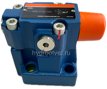 DB10-2-5X/50 - Предохранительный клапан Ду10 с давлением настройки до 50 бар, управление - X и Y - внутренние