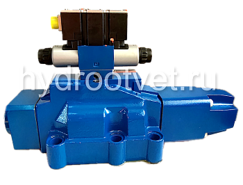 4WRZE32E520-7X/6EG24ETK31/A1D3M - Пропорциональный распределитель Ду32 со встроенным усилителем (OBE), номинальный расход 520 л/мин, схема E, каналы управления ET - X и Y - внутренние, сигнал управления ± 10 В