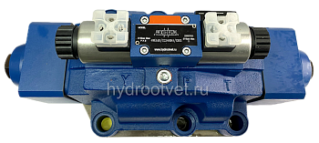 4WEH32E6X/6EG24N9ETK4/B12 - Гидрораспределитель с электроуправлением Ду32 схема E (44), напряжение G24, каналы управления ET - X и Y - внутренние