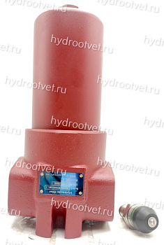 WKDFBN/HC160G10B1.1 - Напорный фильтр гидравлический одинарный модели DF тонкость фильтрации 10 мкм, типоразмер 160, вид присоединения: резьба G3/4, материал корпуса - чугун, рабочее давление до 420 бар, визуальный индикатор загрязнения