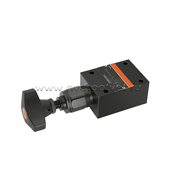 DBDH6P1X/100 - Предохранительный клапан прямого управления Ду6, давление регулировки до 100 бар, тип монтажа - на плиту, элемент регулировки H = рукоятка