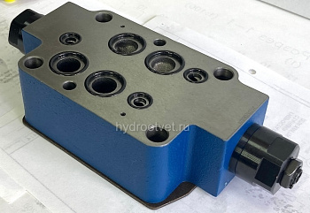 Z2FS16-8-3X/S2V - Дроссель Ду 16 модульного монтажа, сдвоенный , S2 = на выходе, уплотнение V = FKM