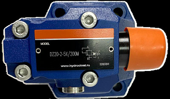 DZ20-2-5X/200XYM - Клапан последовательности непрямого действия Ду25 с давлением регулировки до 200 бар, каналы управления X и Y - внешние