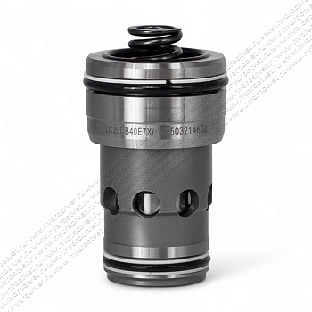 LC25DB40E7X/ - Логический клапан (патрон) Ду25, функция - предохранительный клапан давления, давление открытия 4 бар, E = седельный без демпфера, уплотнение NBR